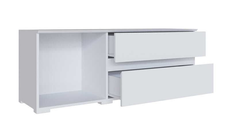 Тумба ТВ малая Плейона, белый 