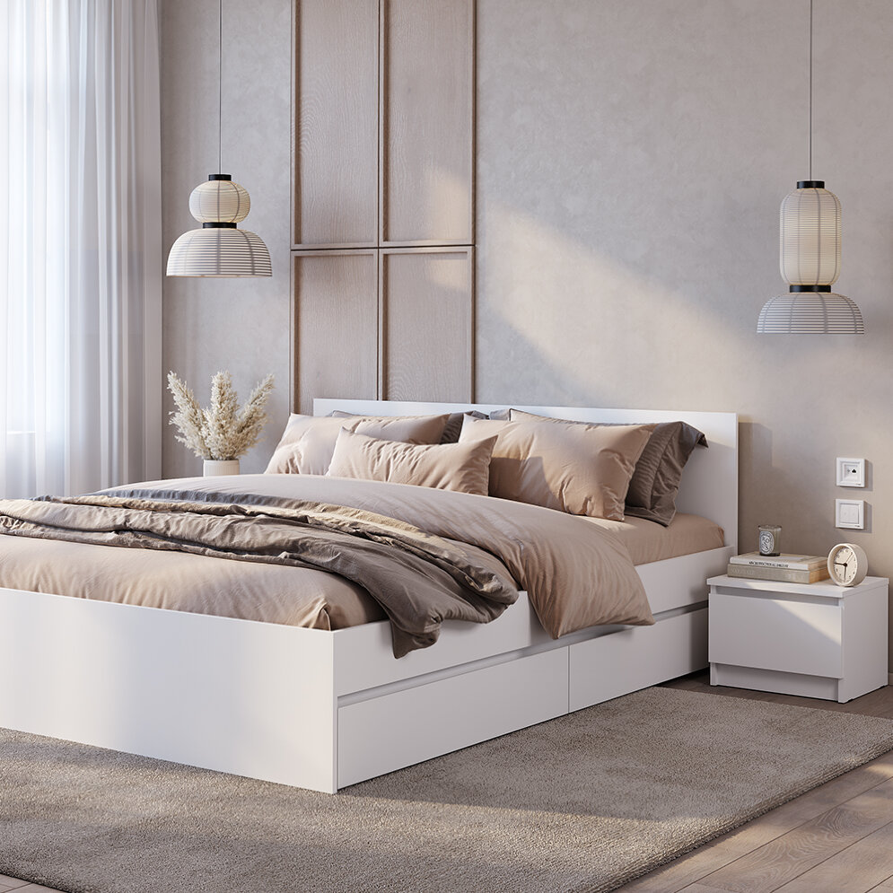 Тумба прикроватная Симпл, Белый 