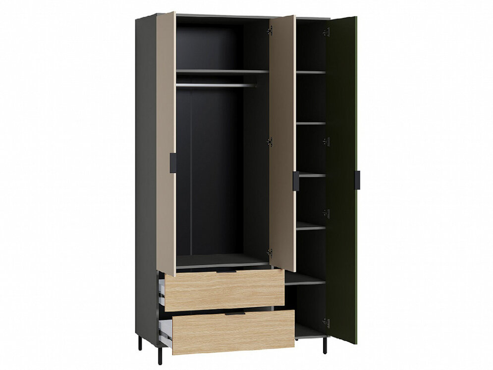 Шкаф 3-х створчатый 16.317.03 Марвэл, тёмно-серый 