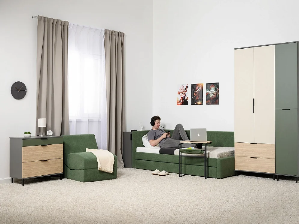 Шкаф 3-х створчатый 16.317.03 Марвэл, тёмно-серый 