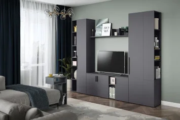 Модульная гостиная Эйр, Серый Графит (Композиция 1)