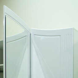 Шкаф для одежды четырехдверный с зеркалом Виктория №2