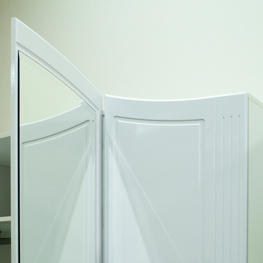 Шкаф для одежды четырехдверный с зеркалом Виктория №2 