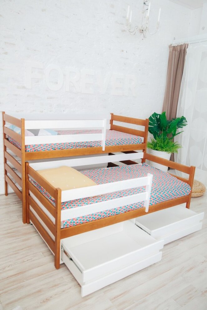 Кровать двухъярусная выкатная Матрешка Эко 