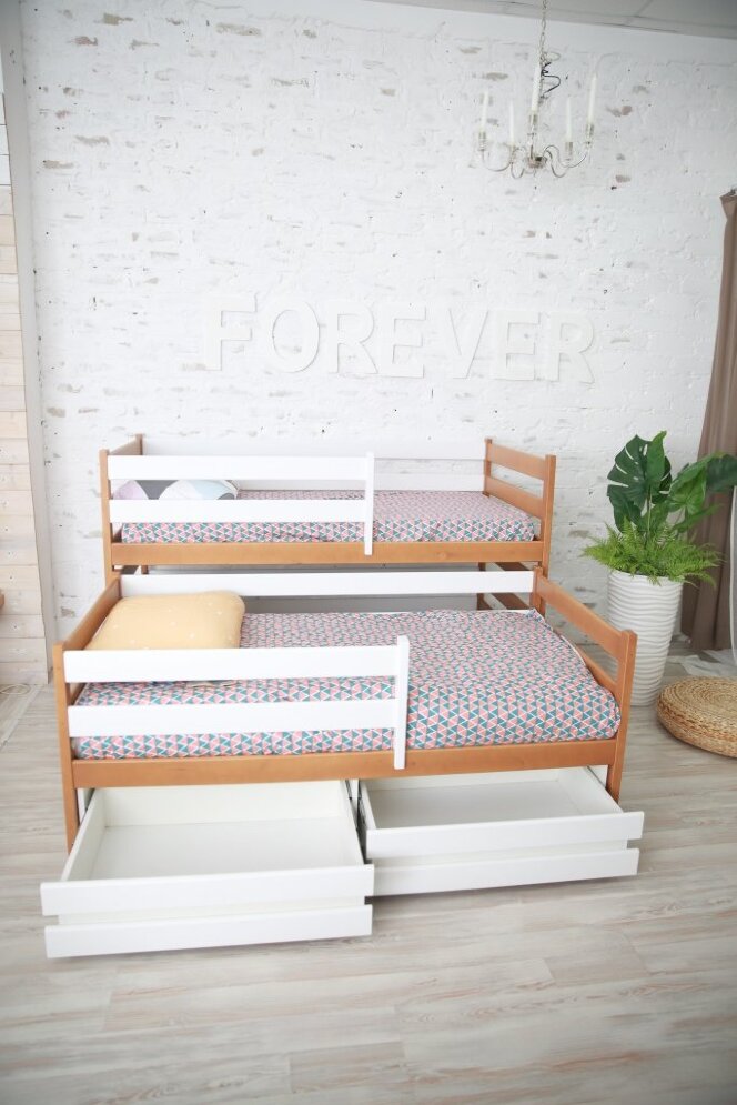 Кровать двухъярусная выкатная Матрешка Эко 