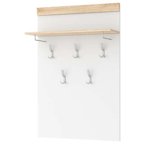Вешалка Соната ВШС-800, Сонома/Белый глянец  
