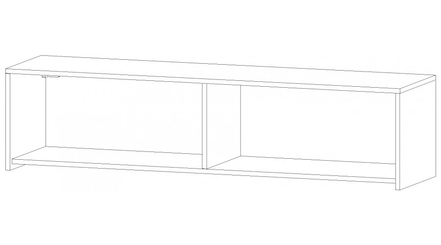 Антресоль АН-01 Бостон, Анкор светлый 