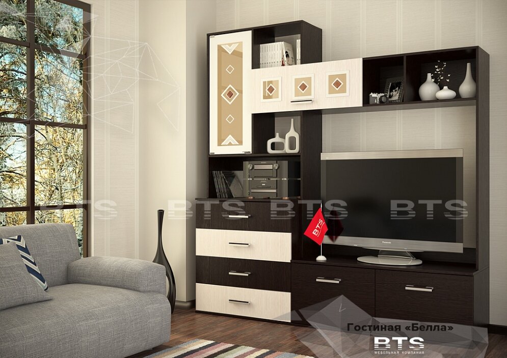 Центральная секция Белла, венге 