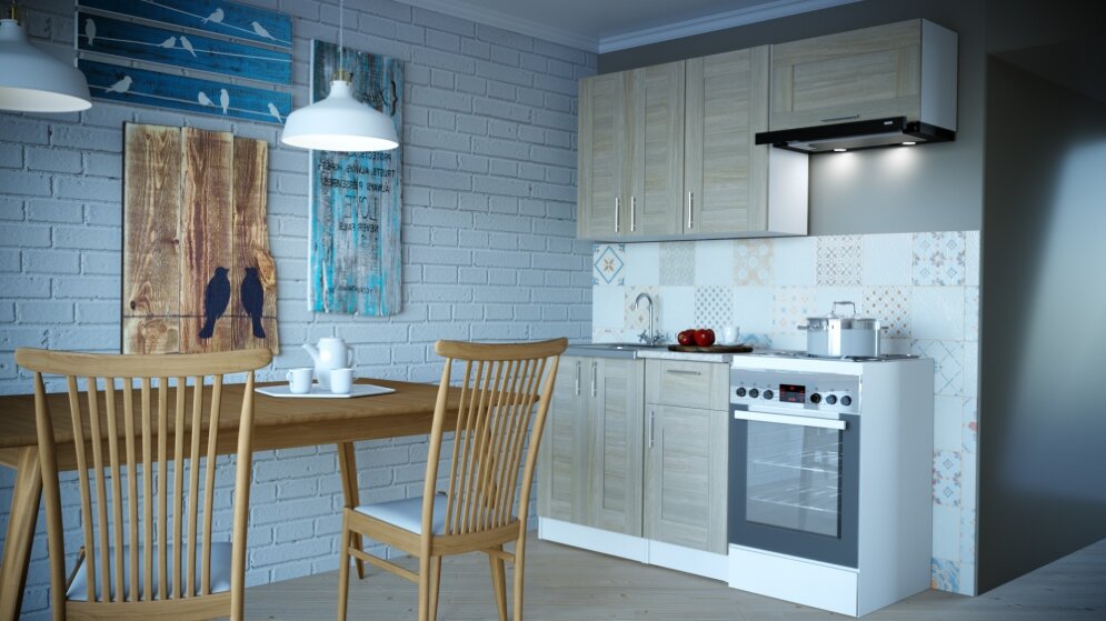 Кухонный гарнитур Лира нормал, 150 см 