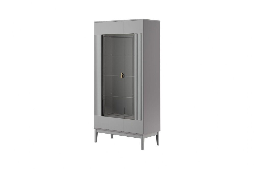 Шкаф-витрина двудверный Фарго, Антрацит 