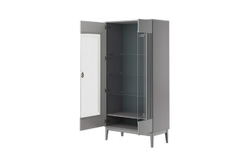 Шкаф-витрина двудверный Фарго, Антрацит