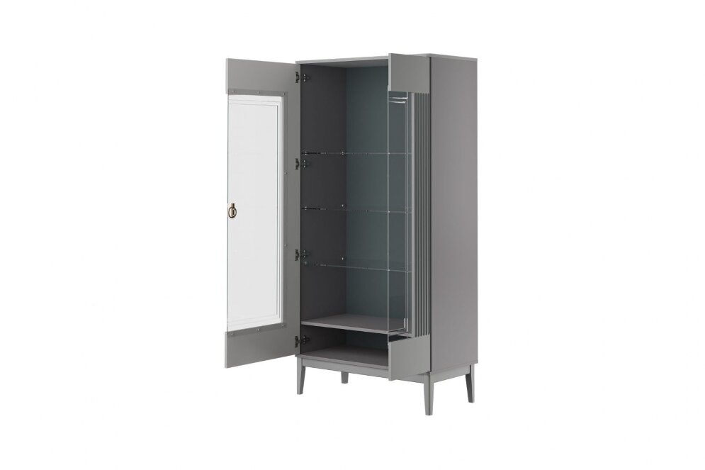 Шкаф-витрина двудверный Фарго, Антрацит 