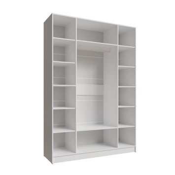 Шкаф четырехстворчатый с зеркалом Мадрид, Белый