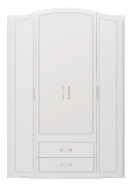 Шкаф для одежды четырехдверный Виктория №2  