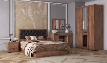 Кровать СКР-1 София, Дуб Крафт Табачный