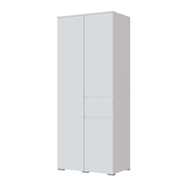 Шкаф 2-х створчатый Плейона, белый 