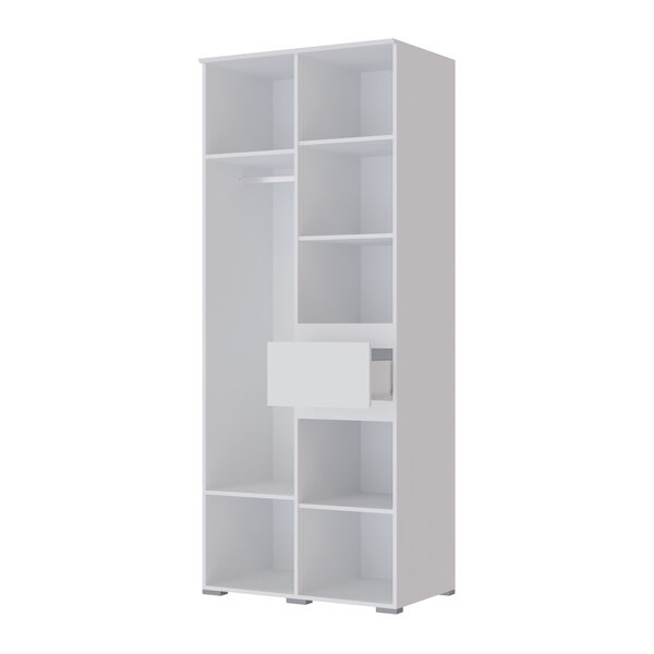 Шкаф 2-х створчатый Плейона, белый 