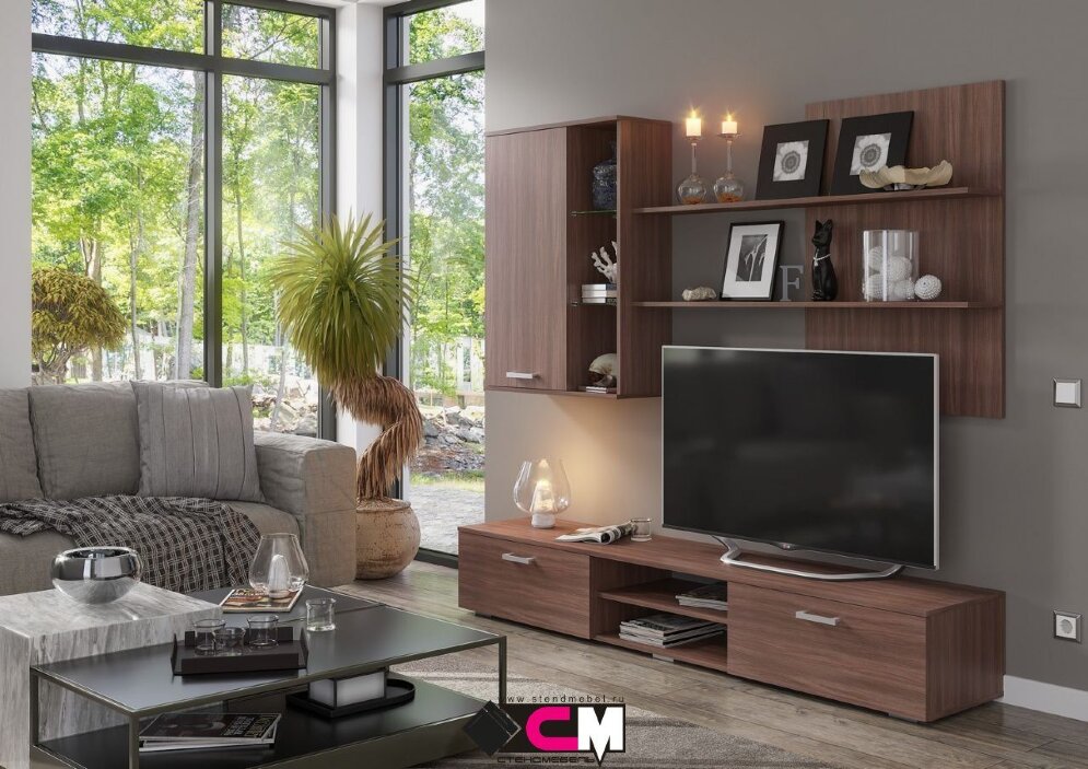 Гостиная Ингрид, Ясень шимо темный​​​​​​​ 