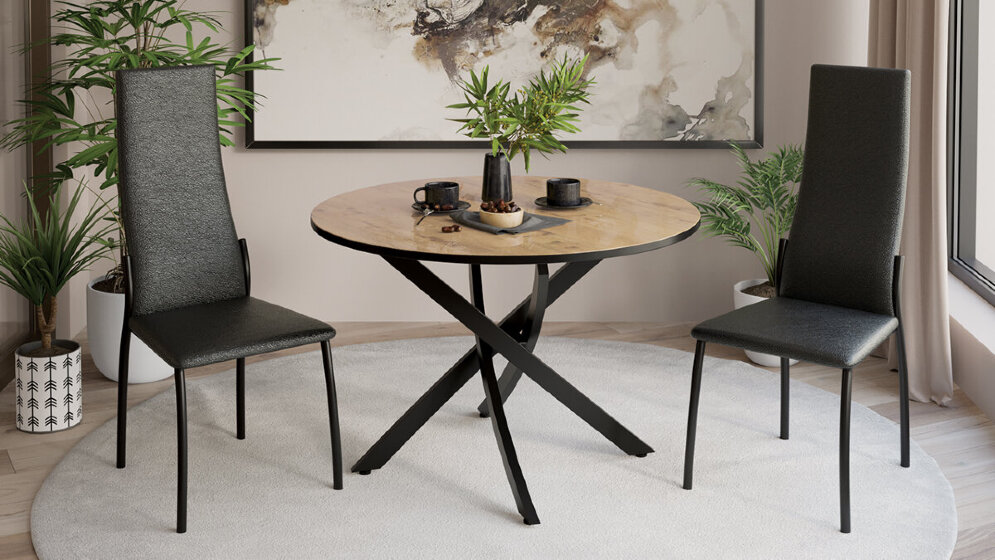 Стол обеденный Diamond, тип 2 (бунратти) 