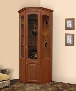 Шкаф МЦН витрина угловая Гармония-4