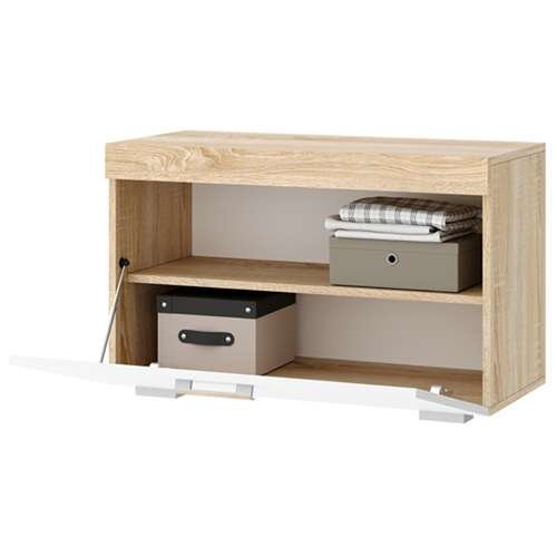 Обувница Соната ОС-800, Сонома/Белый глянец  