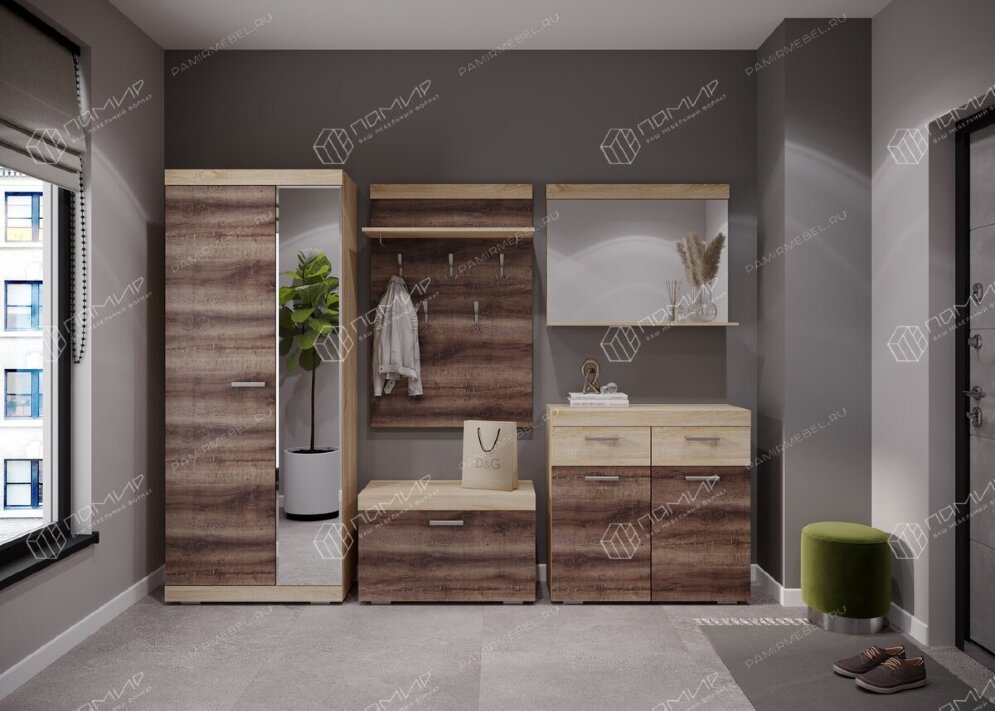 Модульная прихожая Соната, Сонома/Сакраменто 