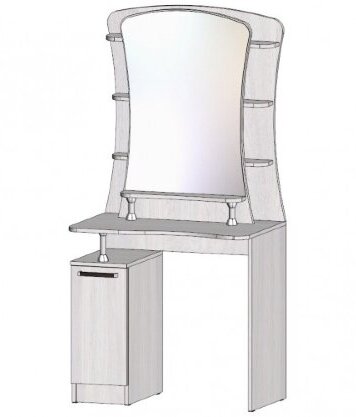 Туалетный столик Коста-Рика, анкор светлый 