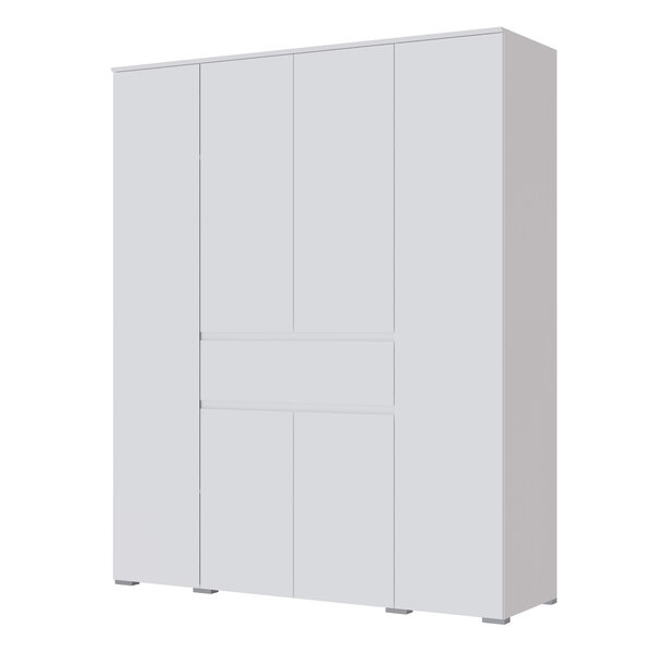 Шкаф 4-х створчатый Плейона, белый 