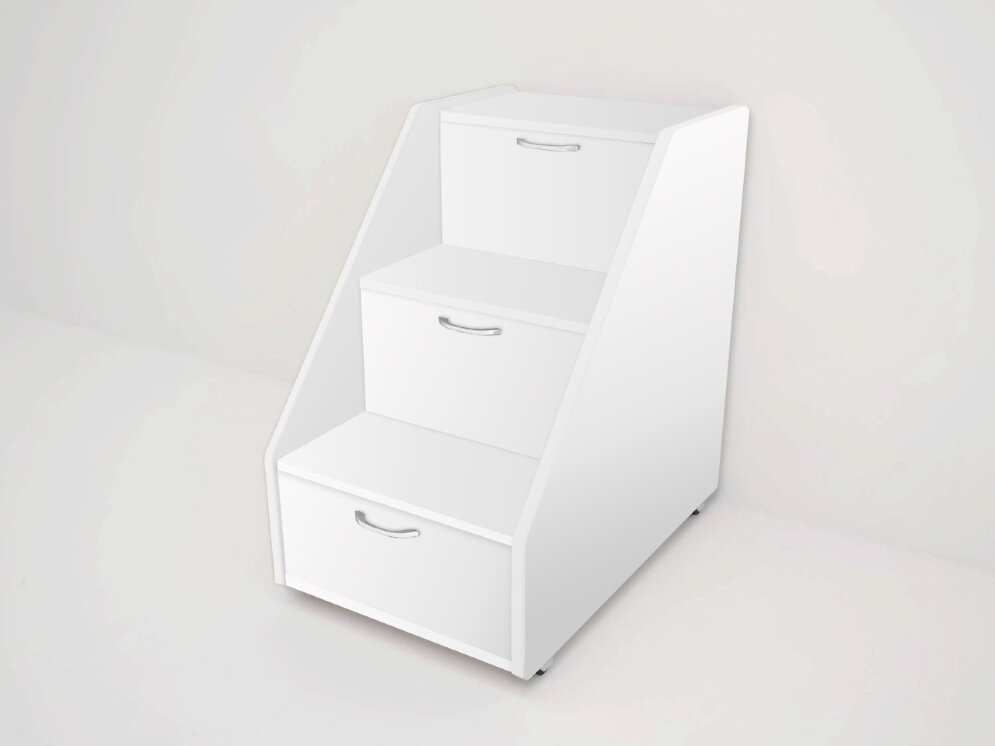 Кровать Матрешка белый + белый 