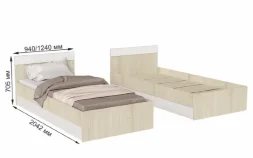 Кровать 0,9 Бари