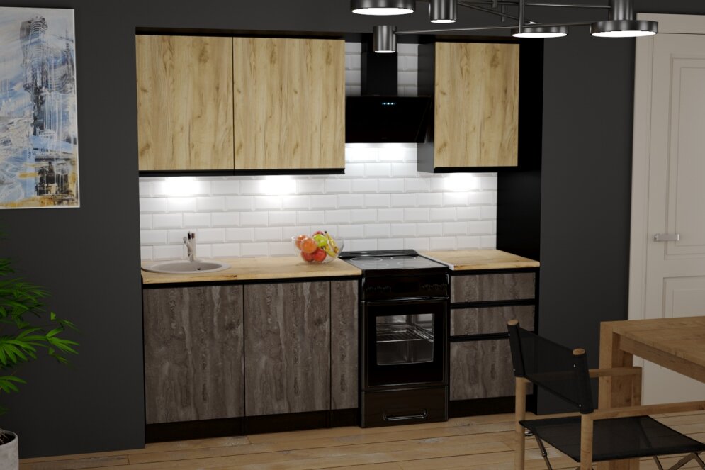 Кухонный гарнитур Адажио стандарт 160 см  