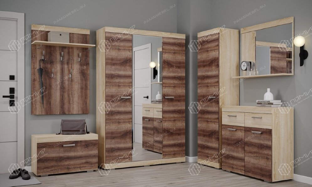 Модульная прихожая Соната 2, Сонома/Сакраменто  