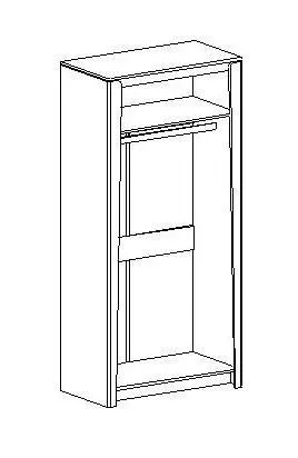 Шкаф двухдверный Мальта, Винтерберг 