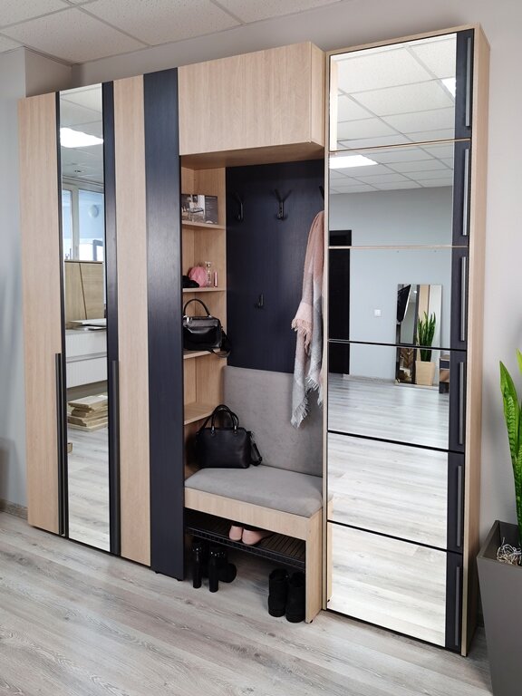 Шкаф для обуви с зеркалом Палермо (мод.7) 