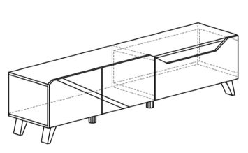 Тумба ТВ 80 (серия 2)