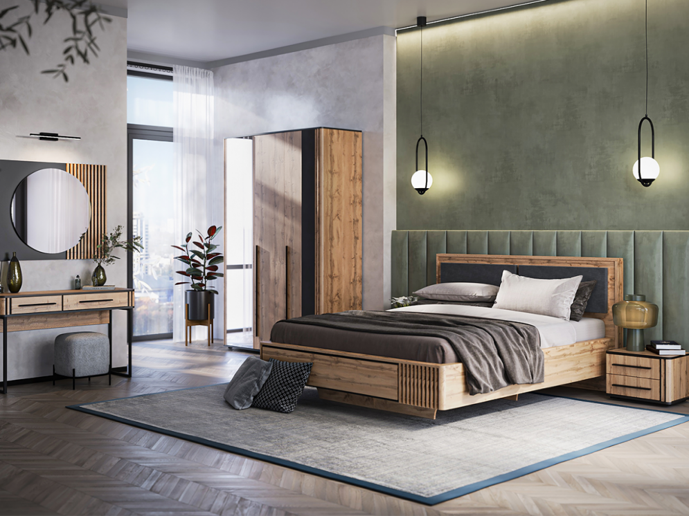 Шкаф 3-х створчатый с зеркалом Аэлита 