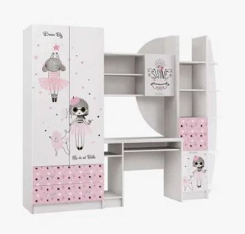 Стенка  Мальвина Юниор-2 ЛДСП 