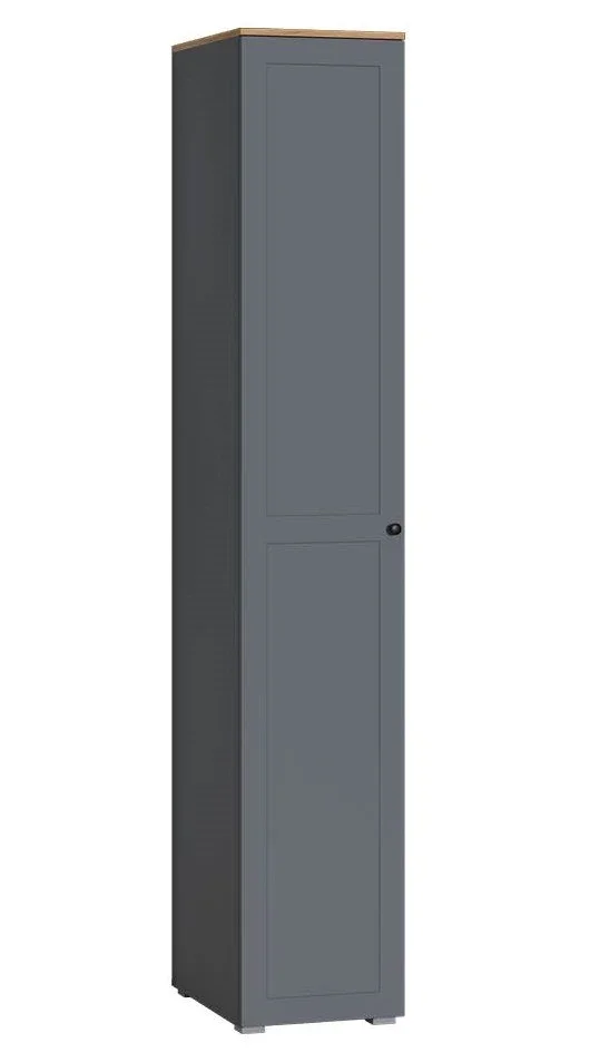 Шкаф-пенал Остин 13.225 серый графит 
