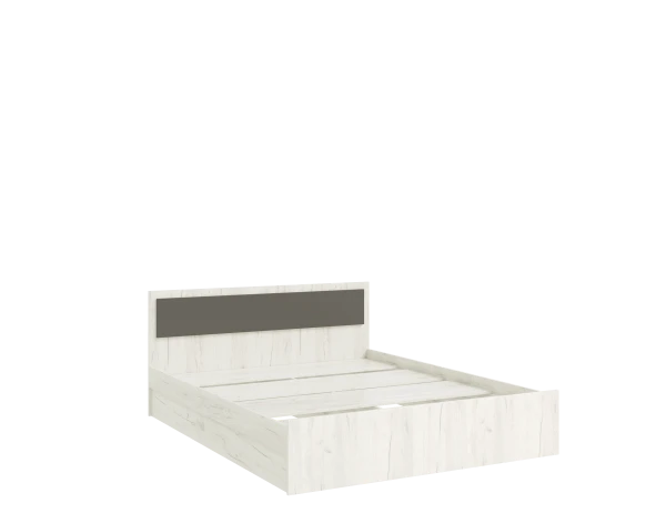Кровать 0,9 Фиеста New, Дуб крафт белый / Графит 