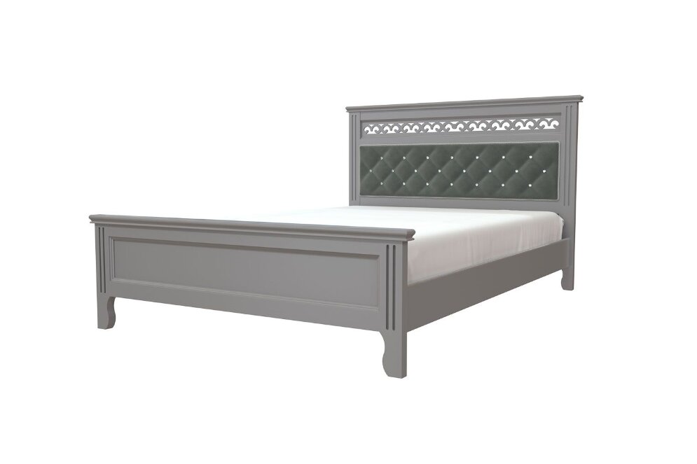 Кровать из массива Грация, Антрацит 