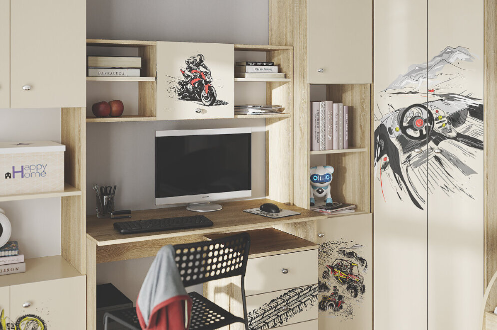 Стол письменный Форсаж, сонома 