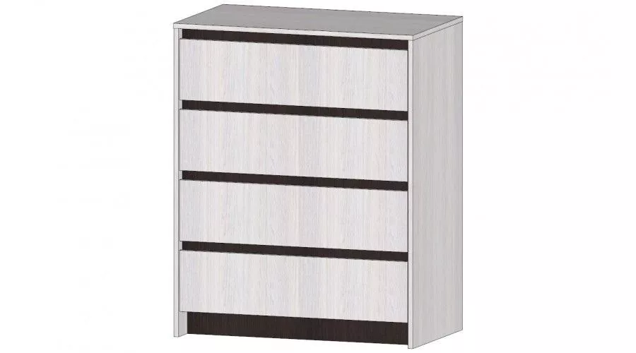 Комод 4 ящика Бостон, Анкор светлый 