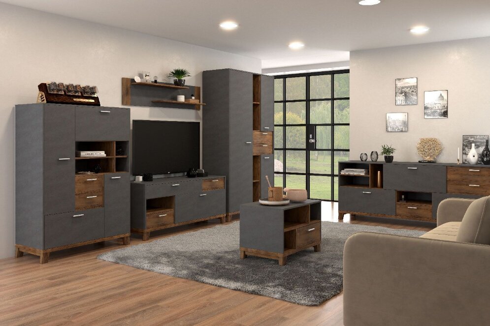 Шкаф для одежды Монтана, металл бруклин 