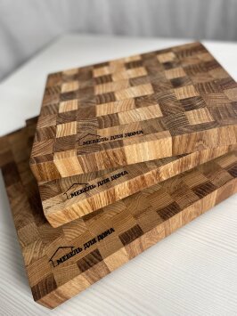 Доска разделочная торцевая массив дуба