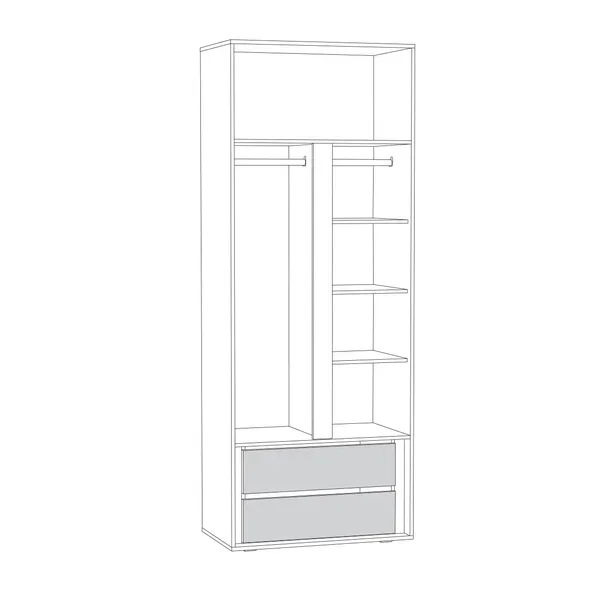 Шкаф двухстворчатый Муссон 13.198 