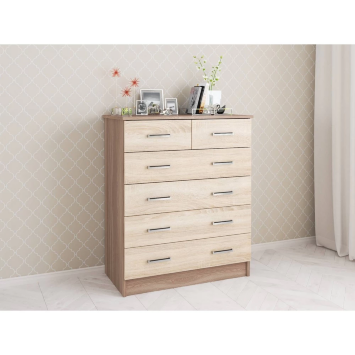 Комод Катрин-5, Ясень шимо/Дуб сонома