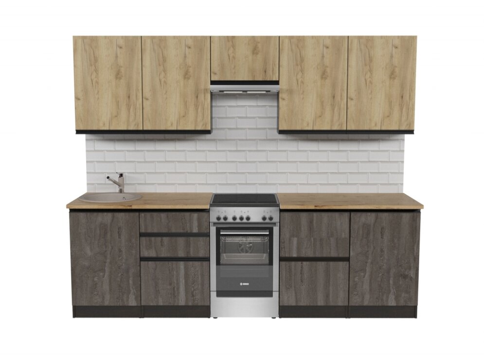 Кухонный гарнитур Адажио мега 250 см 