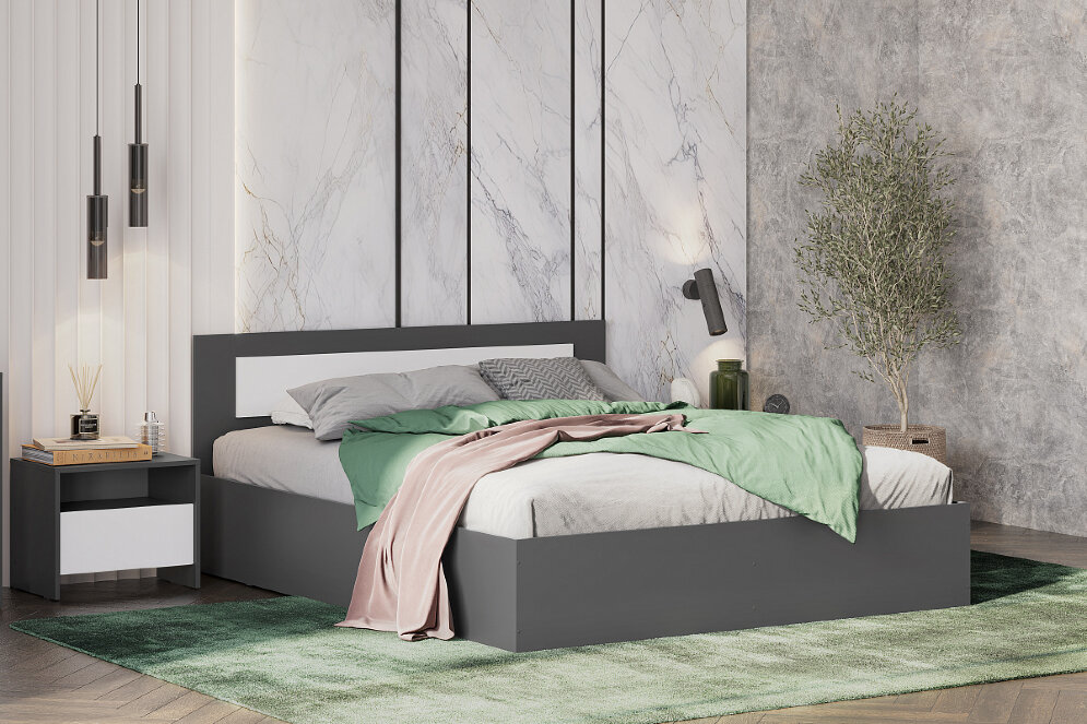 Тумба прикроватная Дольче, Графит 