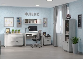 Стол письменный с ящиками Флекс