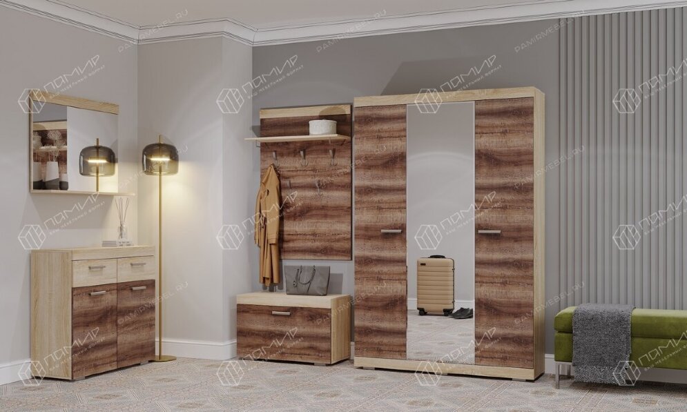 Модульная прихожая Соната 4, Сонома/Сакраменто   